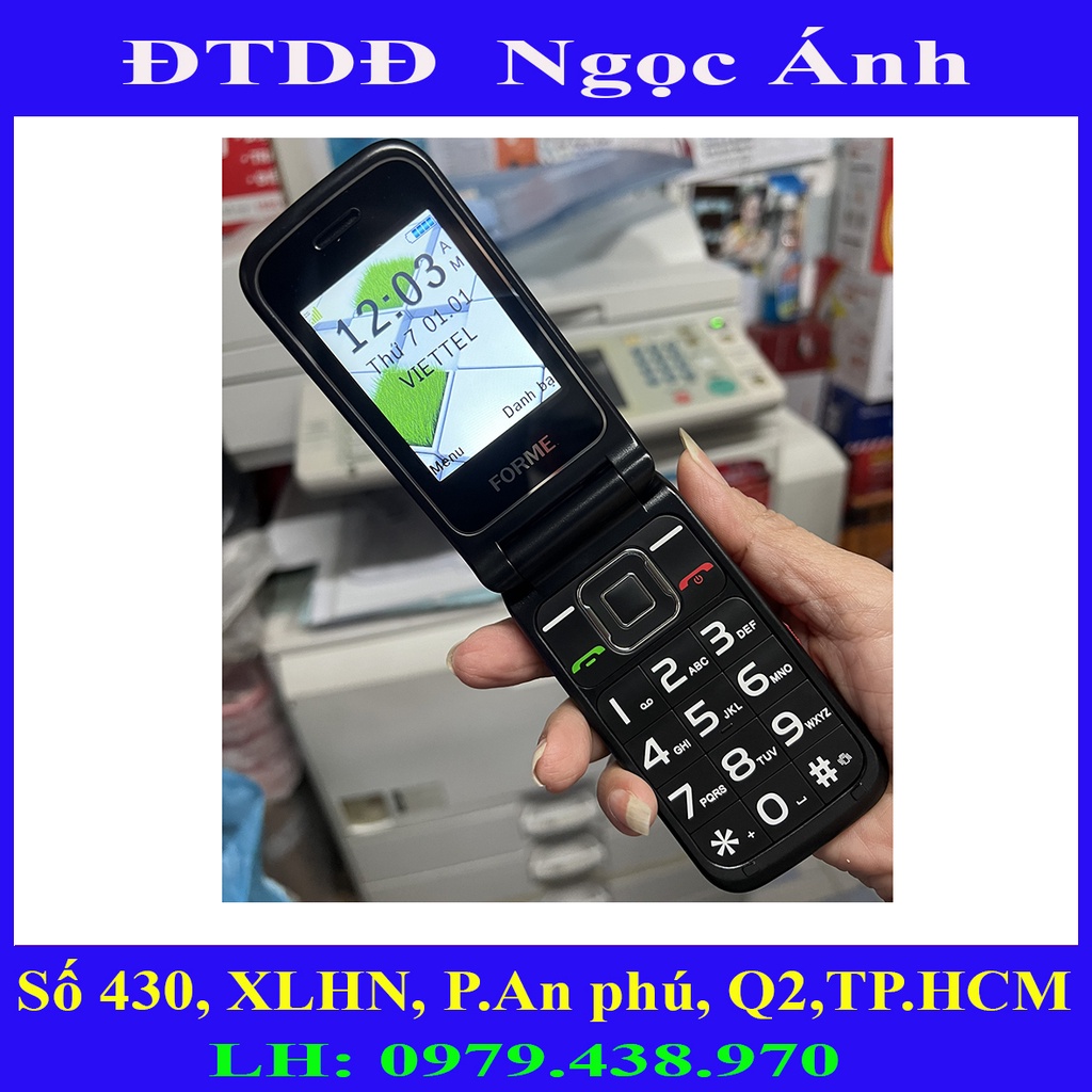 Điện thoại nấp gập 2 màn hình, 2 sim, 2 sóng 4G, Hiệu FORME F6, Siêu phẩm hót