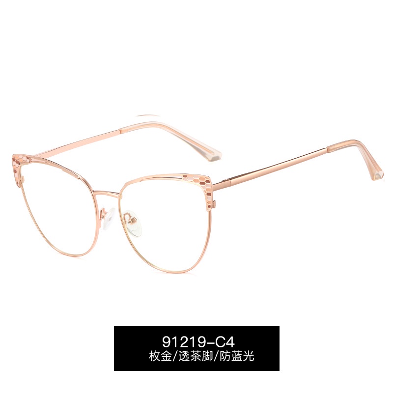 Kính Mát Gọng Kim Loại Chống Ánh Sáng Xanh Phong Cách Hàn Quốc Cho Nữ