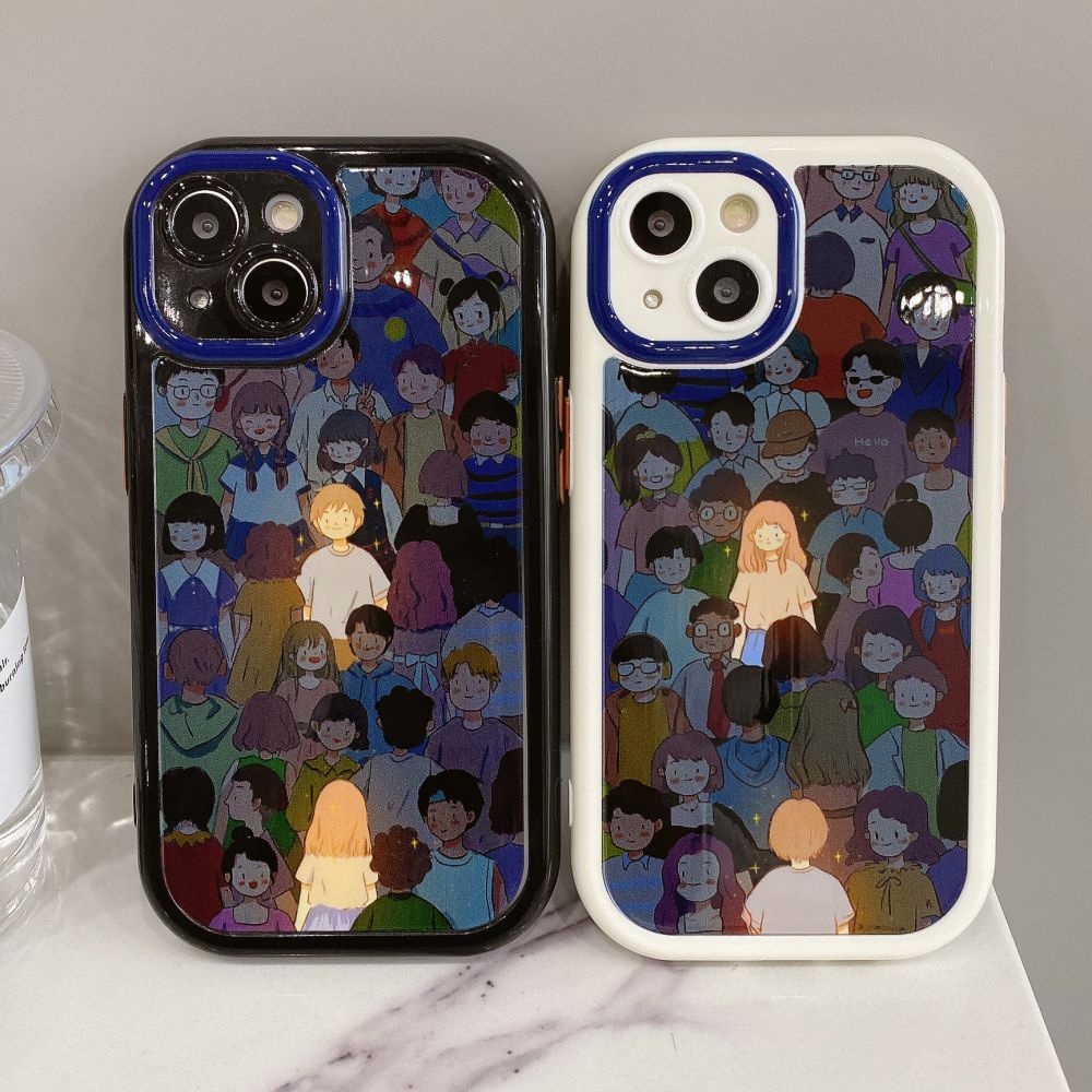 Ốp Điện Thoại TPU Mềm Chống Bụi Chống Rơi Họa Tiết Tranh Sơn Dầu Cho IPhone 11 12 13 14 Pro Max 14 Plus