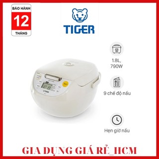 Nồi cơm điện tử tiger 1.8 lít jbv-s18w hàng chính hãng new