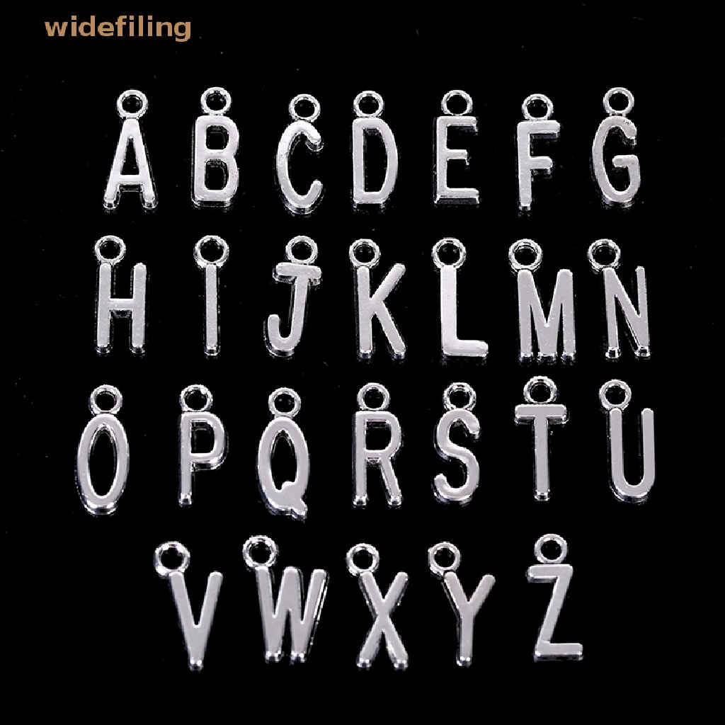 Set 26 Chữ Cái A-Z Màu Vàng / Bạc Dùng Để Làm Đồ Trang Sức Thủ Công
