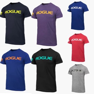 Áo thun thể thao ôm dáng vừa vặn đục lỗ dưỡng ẩm rogue áo thun thể thao và thể dục crossfit squat