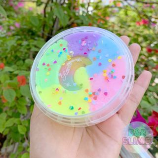 Unicorn Cloud Slime Kèm Charm 200ml - Slime Mây Slime Tuyết Siêu Mịn 5 Màu Pastel