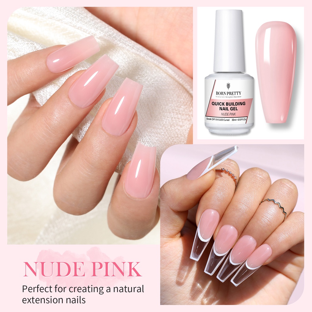 Gel Dán Nối Dài Móng Tay 5 Trong 1 BORN PRETTY 15ml