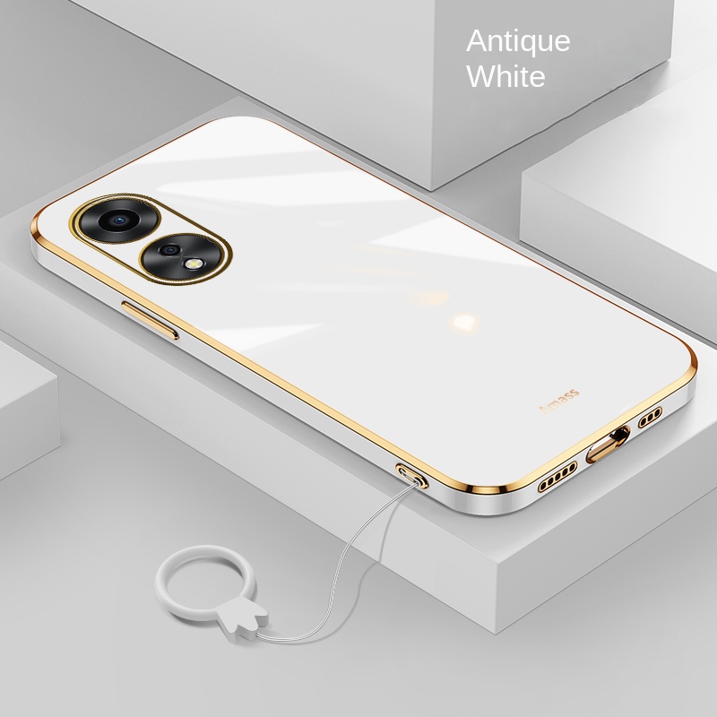 Ốp Điện Thoại Silicon Dẻo Mạ Màu Macaron Kèm Nhẫn Đeo Ngón Tay Cho OPPO Reno 8T 8Z 8 Pro 5G reno8T 5G