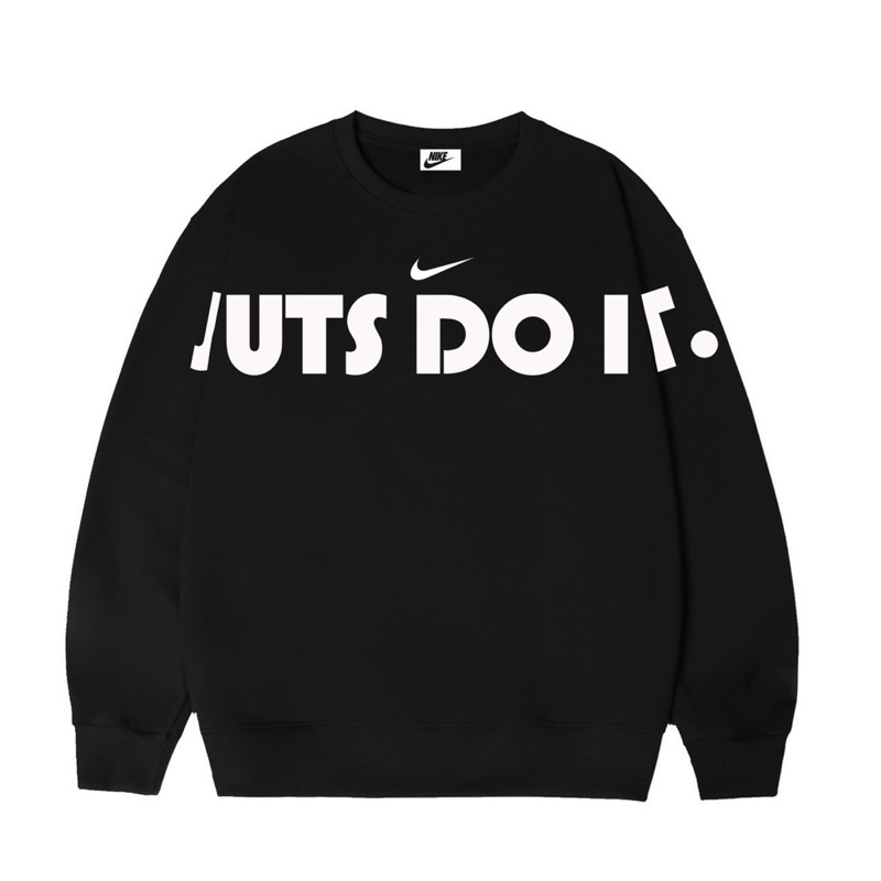SWEATER JUST DO IT Nỉ Bông Đầy Đủ Tem Tag