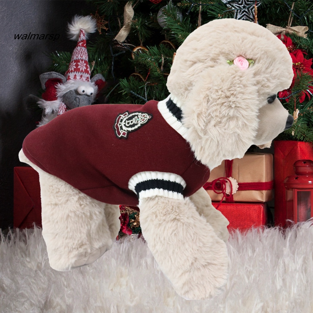 Áo cho chó Áo sweater sát nách cổ chữ V mềm mại thoáng khí phong cách đi học dành cho cún cưng áo cún