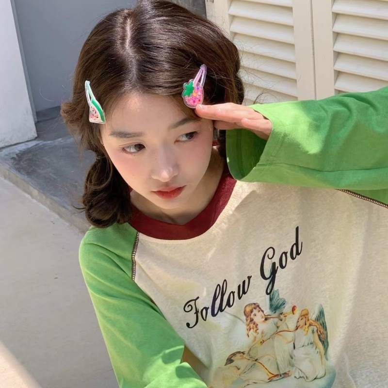 Bộ Kẹp Tóc Mỏ Vịt Siêu Dễ Thương Phong Cách Hàn Quốc Cho Bé Gái