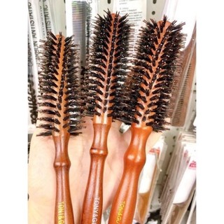 Lược tròn toni & guy tạo phồng kiểu tóc - lược tròn tạo kiểu tóc , lược cán gỗ cao cấp