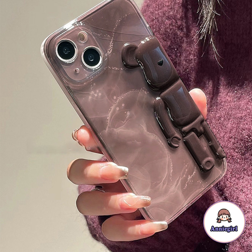 Ốp Điện Thoại IMD Mềm In Hình Kaws 3D Màu Gradient Cho IPhone 14 13 12 11 Pro Max XR X XS