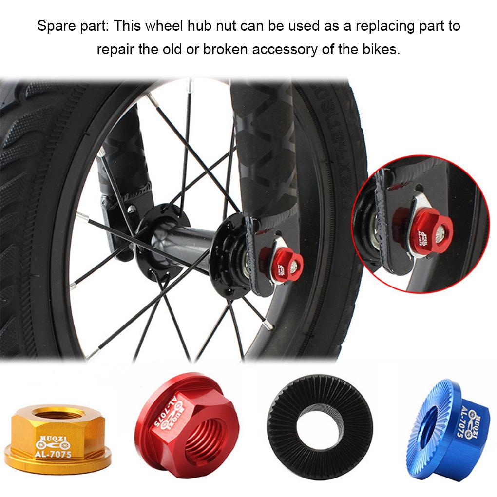 Đai Ốc M8 Bằng Hợp Kim Nhôm Thay Thế Chuyên Dụng Cho Khóa Bánh Xe Đạp