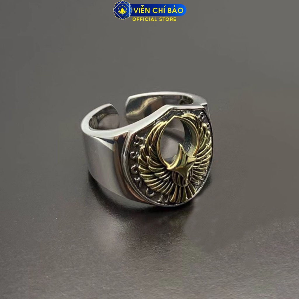 Nhẫn Đại Bàng chất liệu bạc Thái 925 thời trang phụ kiện trang sức bạc nam Viễn Chí Bảo N100204