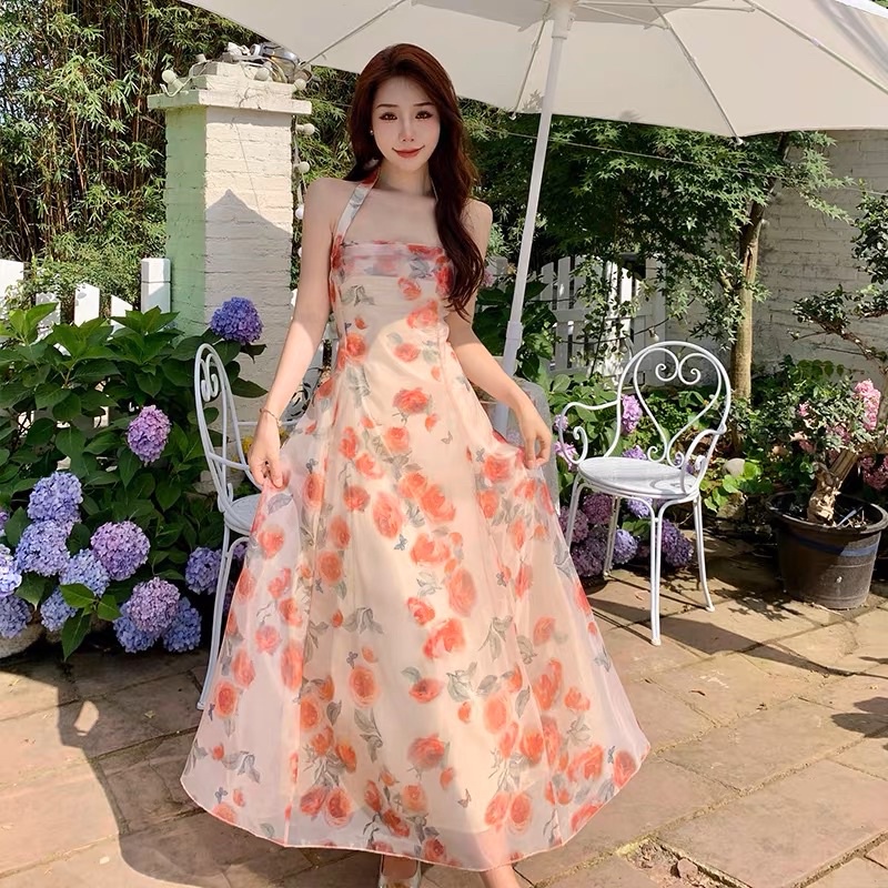Maxi hoa cột cổ