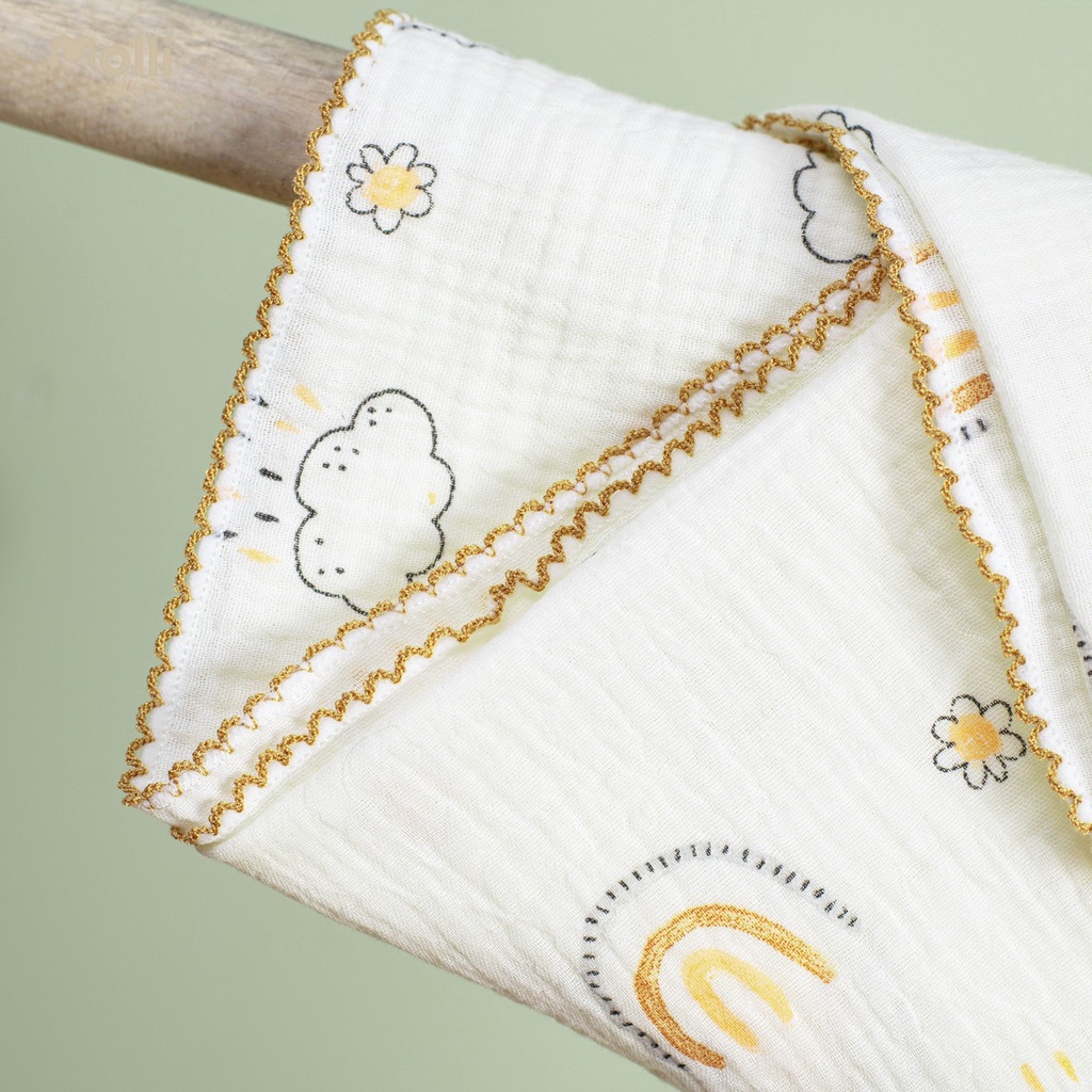 Khăn Tắm Xô Sợi Tre Đa Năng Oganic Molli- Hàng Made In Việt Nam