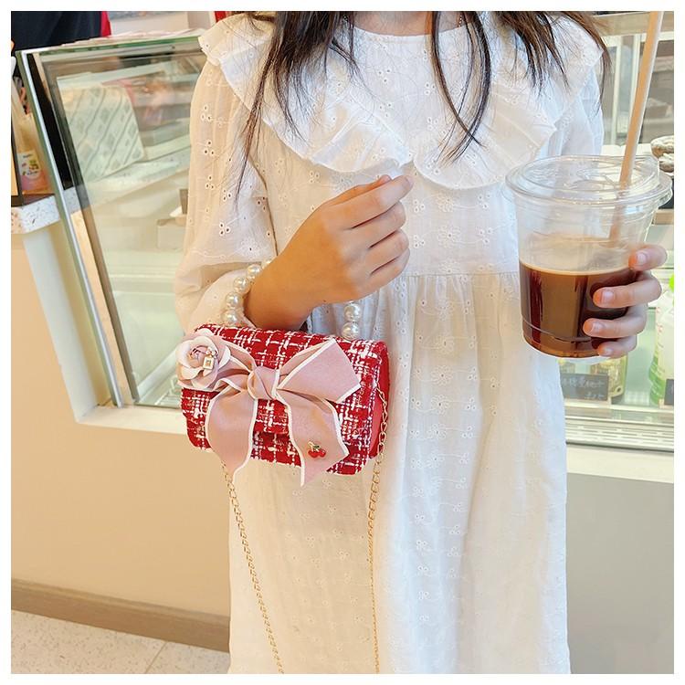 PVN57195 Túi đeo chéo mini, túi đựng lì xì Tết cho bé gái chất dạ xinh xắn