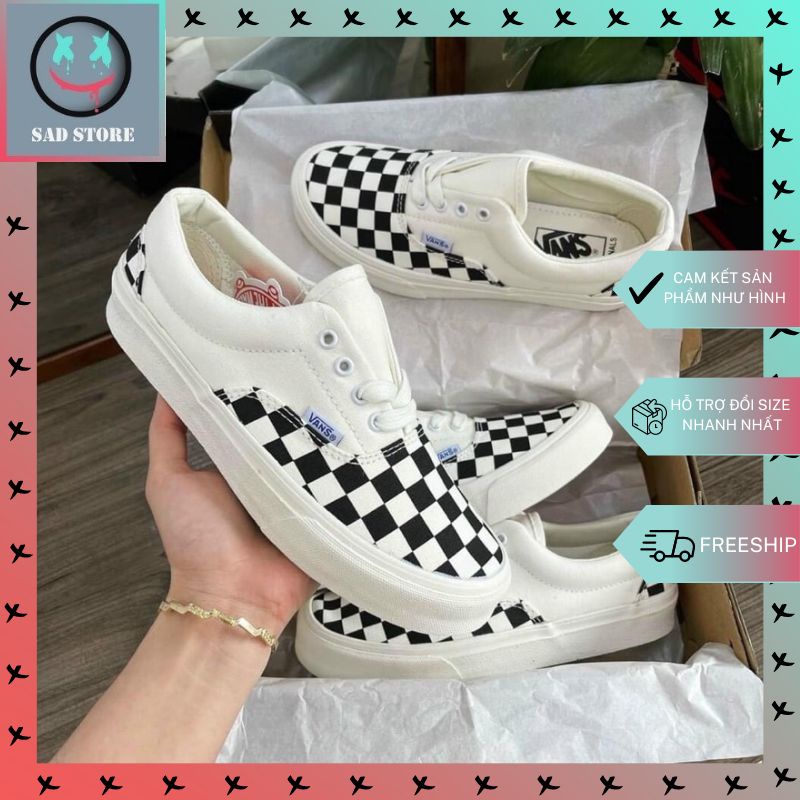 Giày Vans Nam Nữ, Giày Vans Đen Buộc Dây Thời Trang Full Box Bill Hàng Đẹp