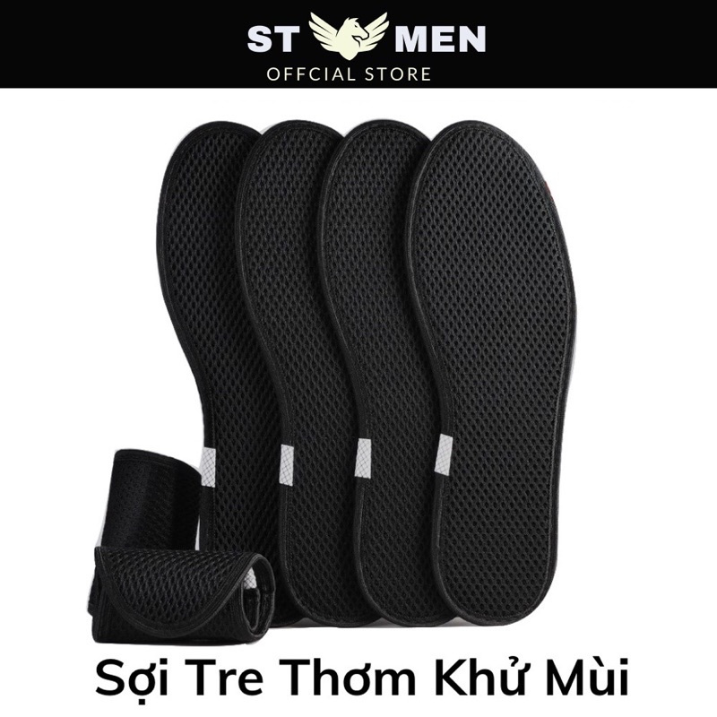 Lót giày khử mùi sợi tre, thơm tự nhiên khử mùi hôi hiệu quả