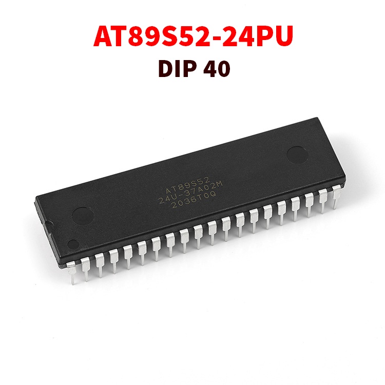 Chip Vi Điều Khiển AT89S52-24PU DIP40 Chân Cắm - 89S52 (cùng họ 8051)