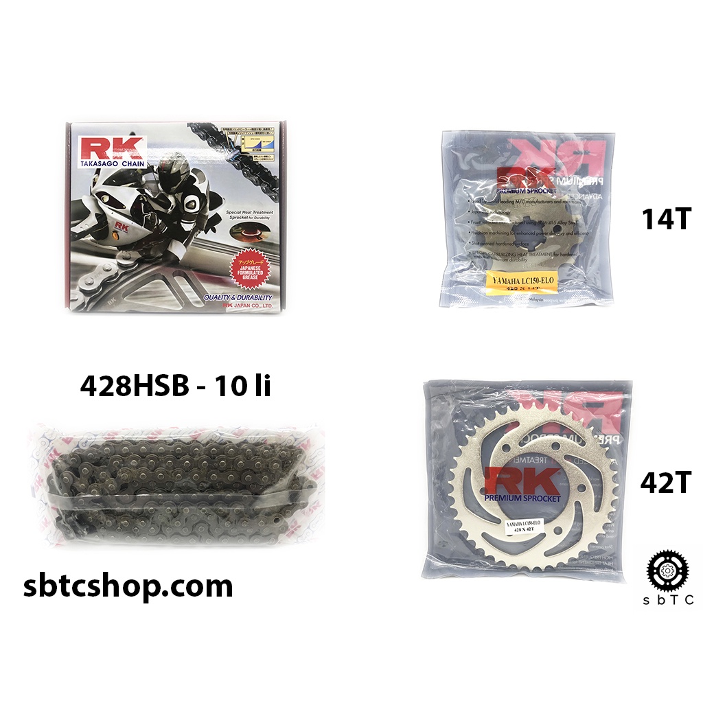 NSD Nhông sên dĩa RK Exciter 150 chính hãng