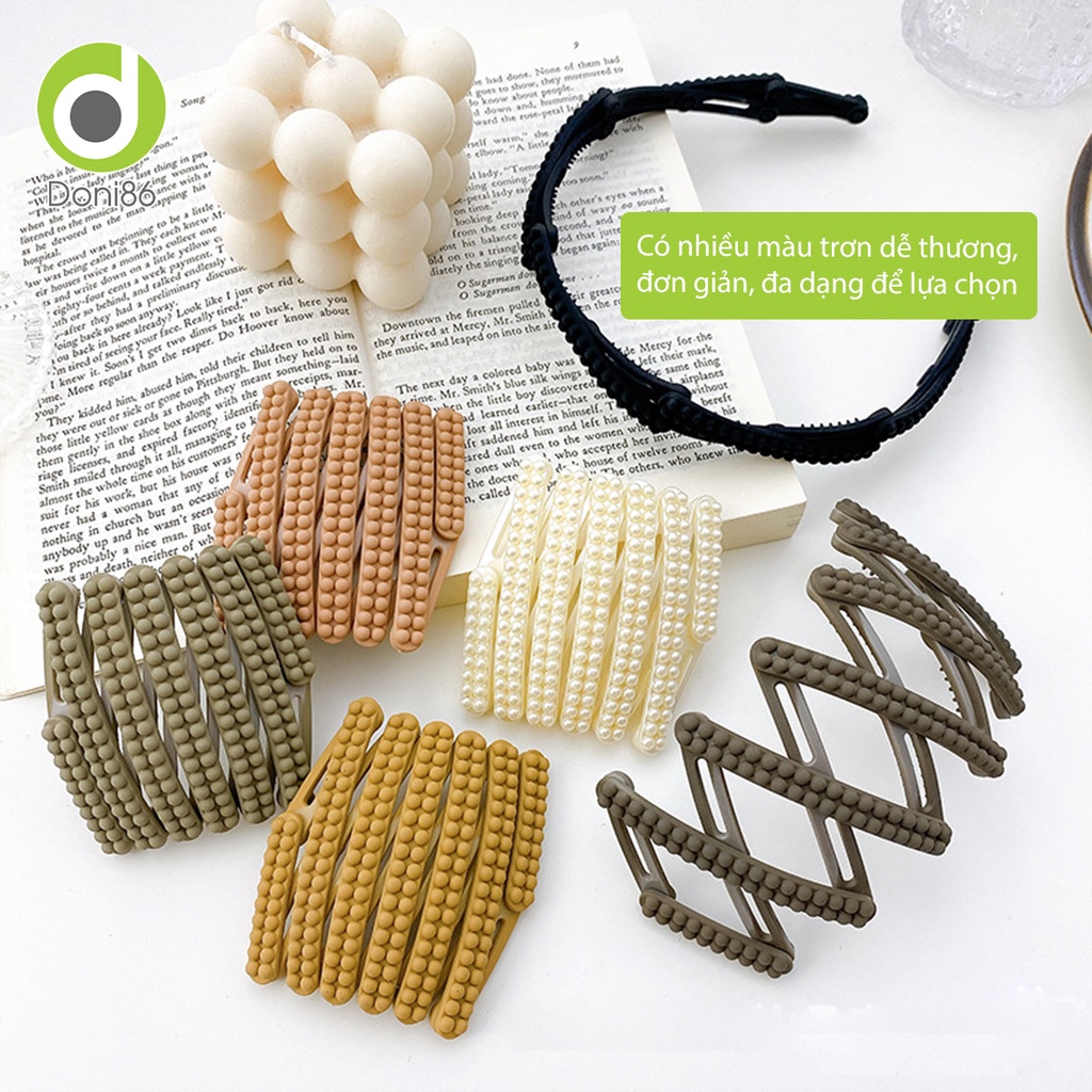 Cài tóc gấp gọn tiện dụng, màu sắc đa dạng, bền bỉ, không gây rụng tóc - Doni - DOPK312