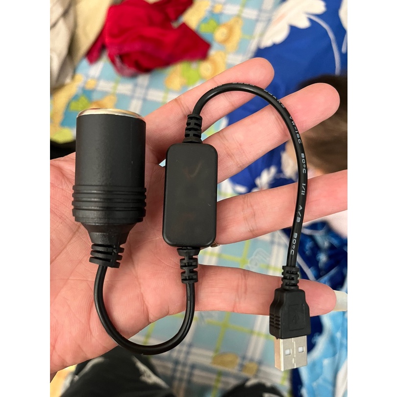 Tẩu Sạc Chuyển Đổi 5V 2A Cổng USB Sang 12V 8W Chuyên Dụng Cho Xe Hơi