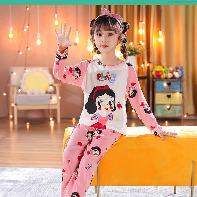 CATIMINI Bộ Đồ Ngủ Tay Dài In Họa Tiết Hoạt Hình Dễ Thương Thời Trang Xuân Thu Cho Bé Trai Và Gái