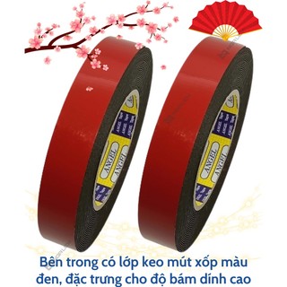 Băng Keo Xốp Đỏ 2P4 (24cm), 5P (50cm)