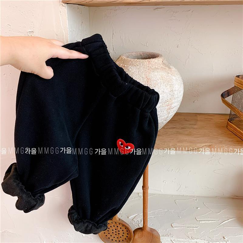 Quần Dài Bằng Vải Nhung Thời Trang Thu Đông Hàn Quốc Dành Cho Trẻ Em