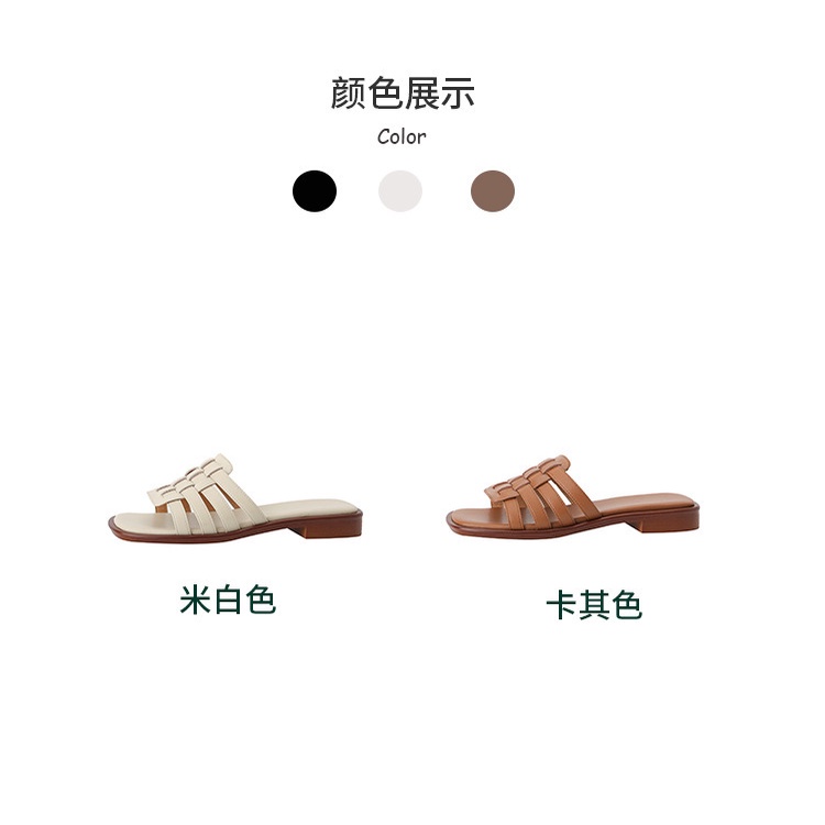 【EVEANOBQY】Dép Sandal Đế Mềm Phong Cách Retro Thời Trang Mùa Hè Dành Cho Nữ
