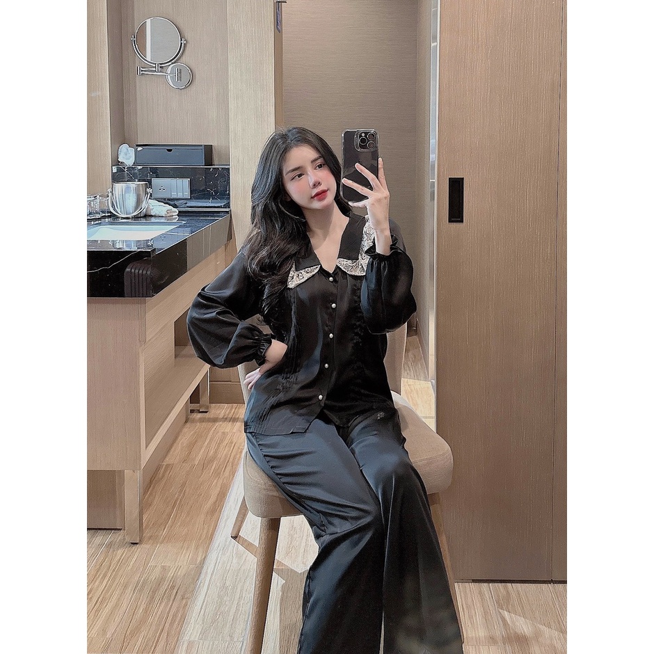 Đồ bộ nữ, đồ ngủ tiểu thử, pyjama nữ, pijama, chất liệu lụa latin mềm mịn, xưởng  may đo thiết kế