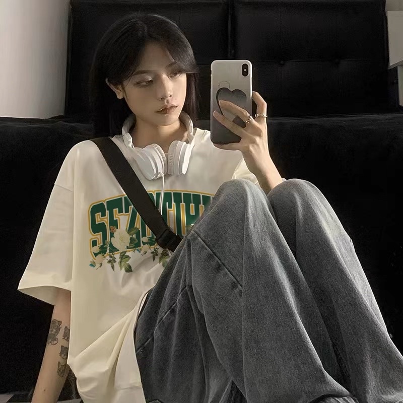 Áo thun 3158 cộc tay phong cách ullzang, unisex cho mùa hè