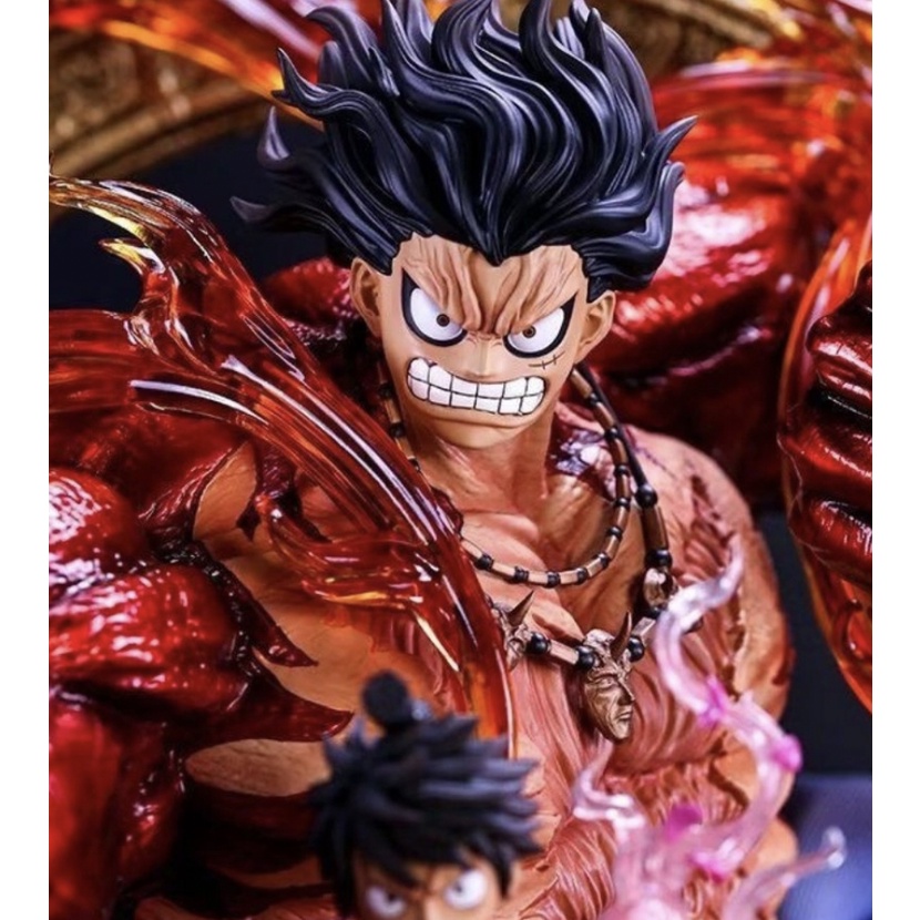 Hàng Loại 1 - Mô Hình OnePiece Luffy gear 4 king fado siêu đẹp cao 33cm có led kèm theo - Figure OnePiece - Full box - H