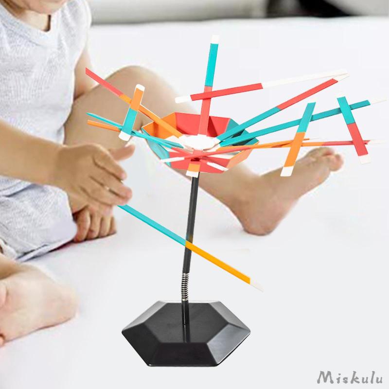 Bộ Trò Chơi 48 Que Xếp Chồng Tương Tác Giữ Thăng Bằng Cho Ba Mẹ Và Bé