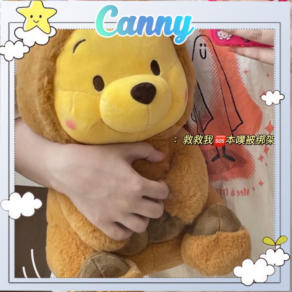 Gấu Pooh vàng đội mũ heo dễ thương