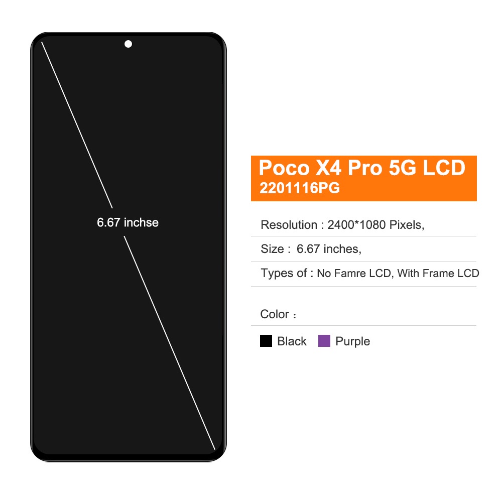 Màn Hình Cảm Ứng LCD TFT Thay Thế Cho Xiaomi POCO X4 Pro 5G