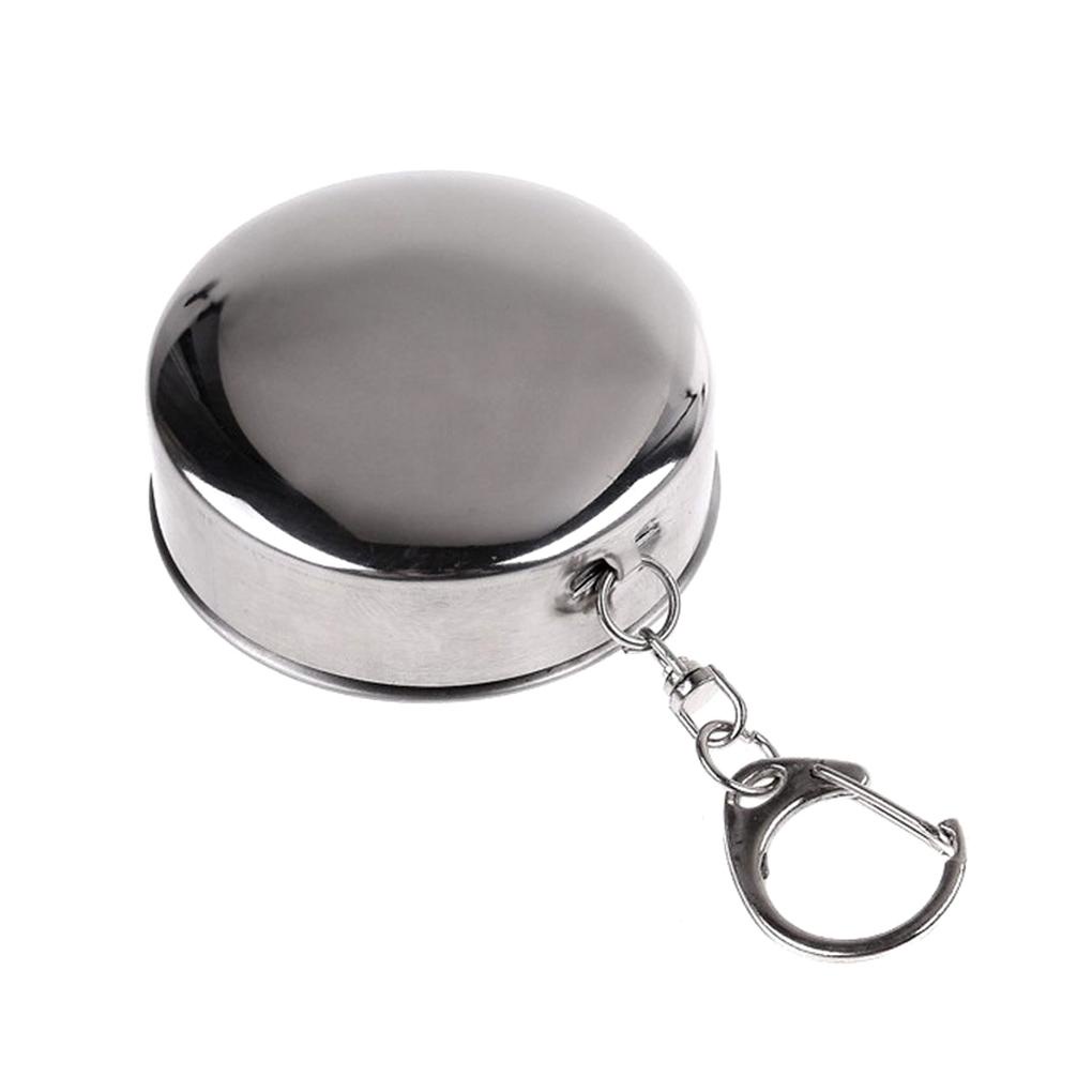 Cốc Uống Nước Bằng Thép Không Gỉ Có Thể Gấp Gọn Tiện Dụng Mang Theo Du Lịch / Dã Ngoại