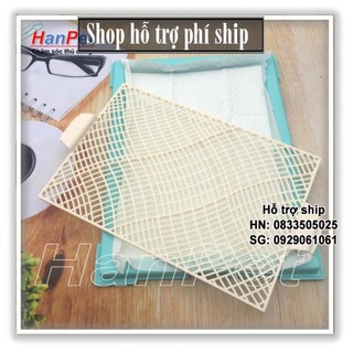 Hỗ trợ Ship- Khay vệ sinh cho chó dạng lưới (hanpet 377)+ Tặng 3 tấm lót chuồng, sàn xe