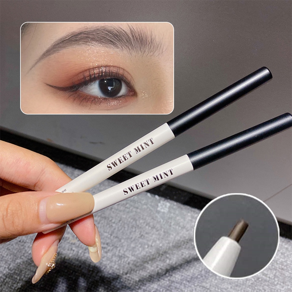 Bút Kẻ Mắt Dạng Gel Màu Đen / Nâu Siêu Mỏng Mềm Mịn Lâu Trôi Chuyên Nghiệp