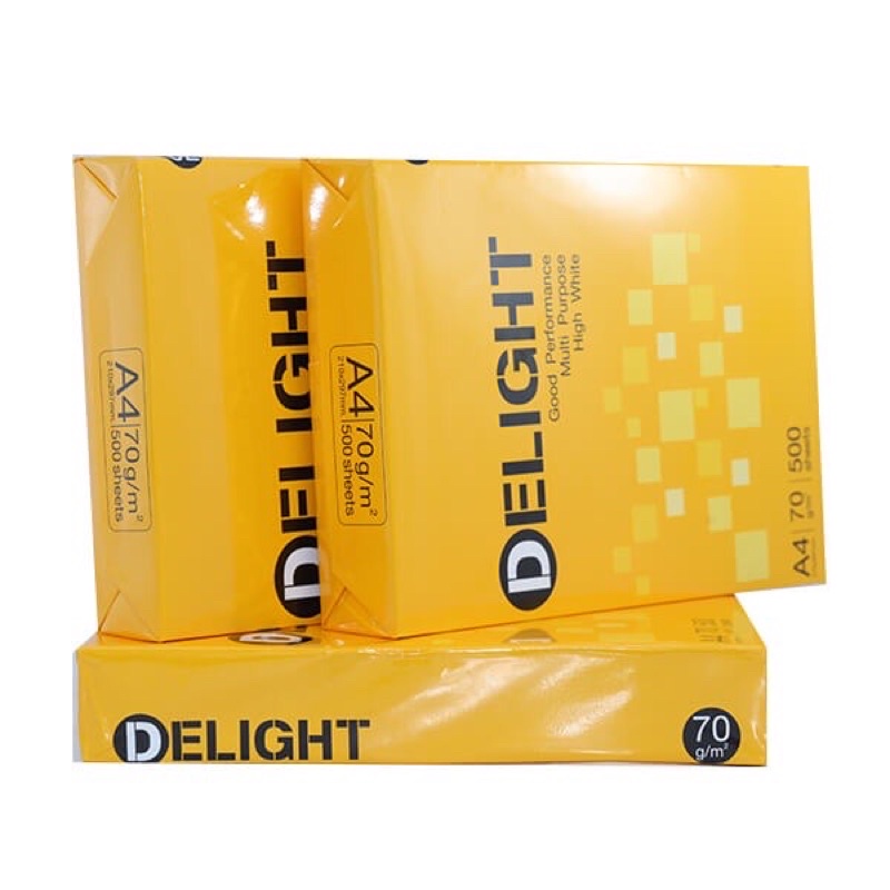Giấy A4 Delight định lượng 70gsm 500 tờ