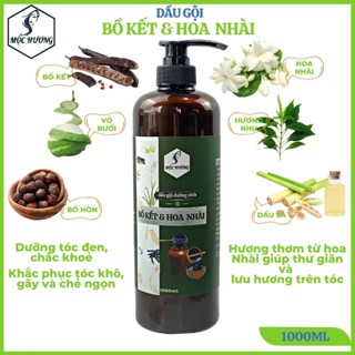 [1000ml] Dầu gội BỒ KẾT HOA NHÀI Mộc Hương-Giảm khô gãy, chẻ ngọn, lưu hương nhẹ nhàng