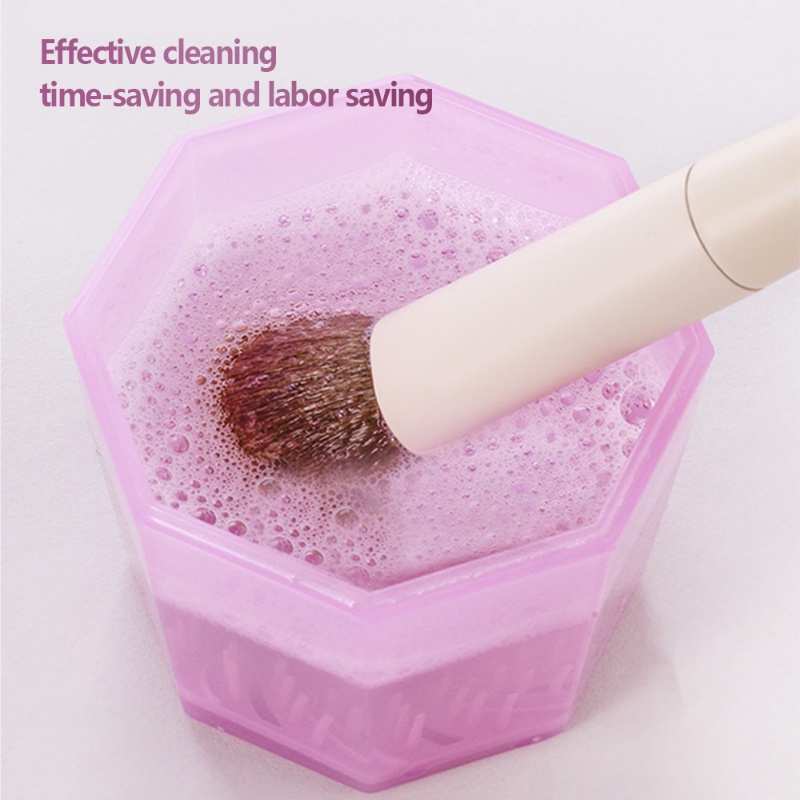 Dụng Cụ Vệ Sinh Cọ Trang Điểm Bằng Silicone Tiện Dụng