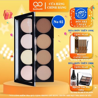 Phấn Tạo Khối Tông Tự Nhiên Odbo Highlight và Contour Pro Palette OD138 No.02