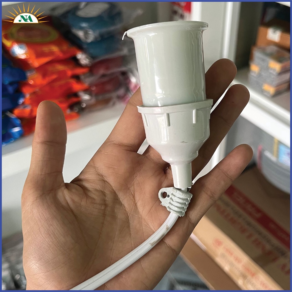 Đuôi Đèn E27 - Đuôi Đèn Có Dây - Đuôi Đèn Gắn Tường Xoay E27