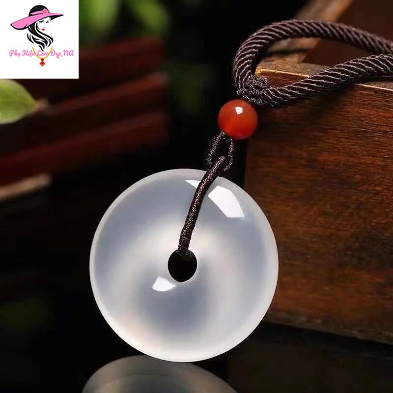 Đồng Điếu Mã Não, Mặt Dây Chuyền Đồng Điếu Đá Mã Não Thiên Nhiên - Tặng Kèm Dây Đeo Và Hôp Đựng