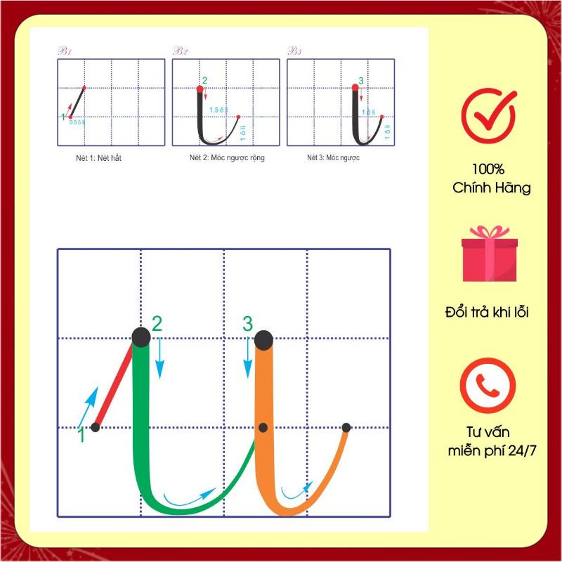 Flashcard thẻ cấu tạo chữ thường chữ nhỡ