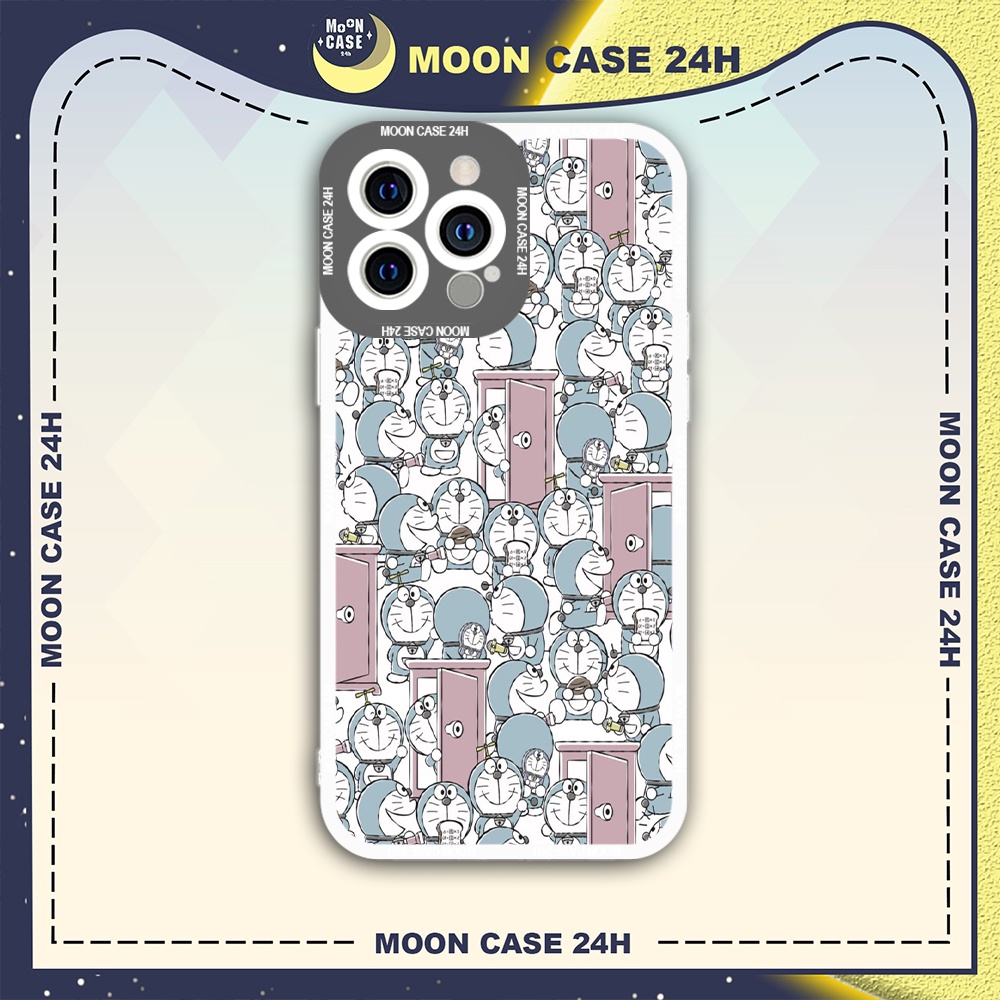 Ốp lưng iphone cạnh vuông Moon Case Doraemon 7/7plus/8/8plus/x/xs/11/12/13/14pro/max/plus/promax