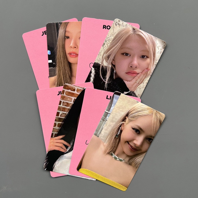 Set 4 Tấm Thẻ Ảnh HD Kỉ Niệm 6 Năm In Hình Nhóm Nhạc BLACKPINK