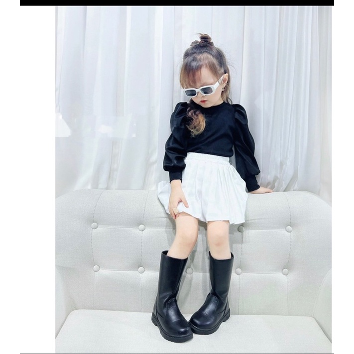 Chân Váy Bé Gái Dập Ly Sành Điệu Cho Bé Mebeanhshop