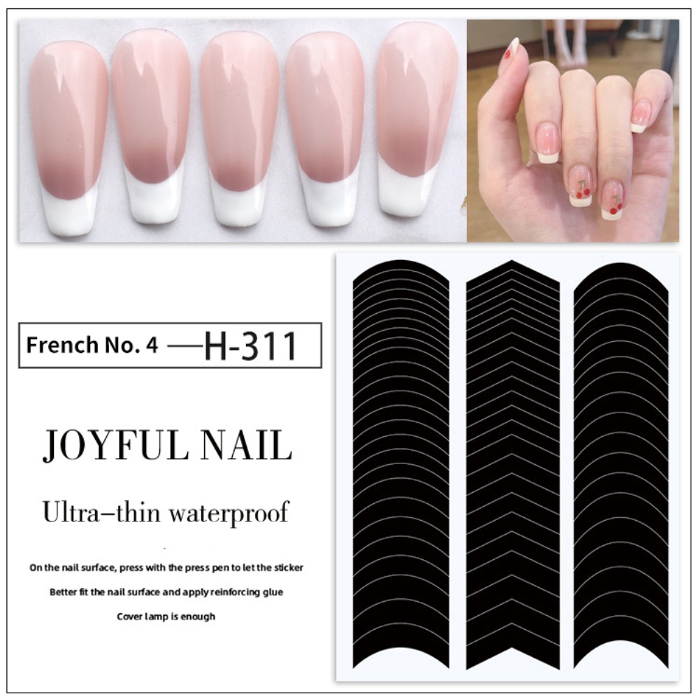 ✔candy Nail French Side Phụ Trợ Cách Ly Hiệu Quả Sơn Móng Tay Tạo Hình Chữ V Sơn Móng Tay Keo Sticker Pháp Candygirla.vn