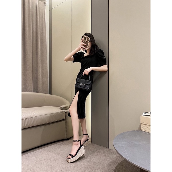 Sandal đế bện đế xuồng cao 8cm